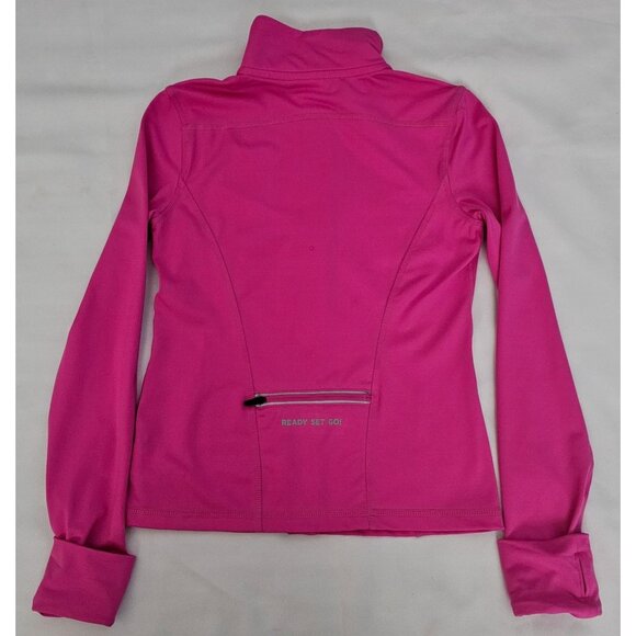 Gap Fit DRY Girls Happy Pink Activewear Full Zip Running Track Jacket Size Large - Picture 4 of 16